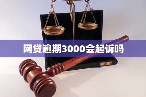 网贷逾期3000会起诉吗