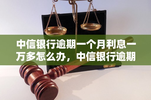 中信银行逾期一个月利息一万多怎么办，中信银行逾期利息计算方式