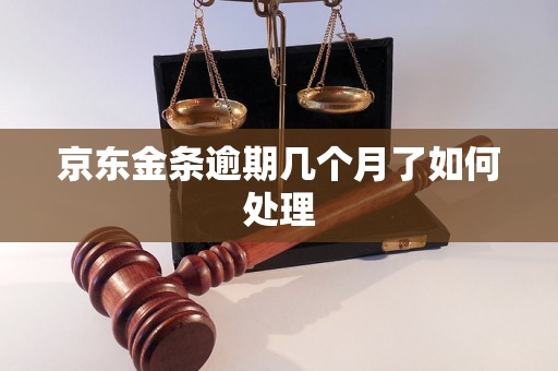 京东金条逾期几个月了如何处理