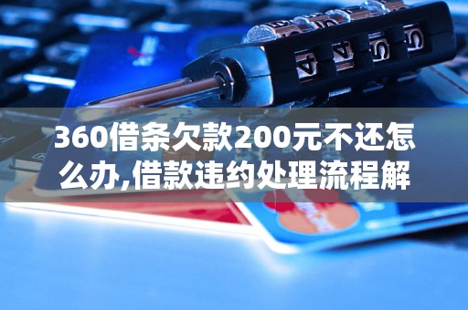 360借条欠款200元不还怎么办,借款违约处理流程解析