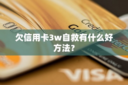 欠信用卡3w自救有什么好方法？
