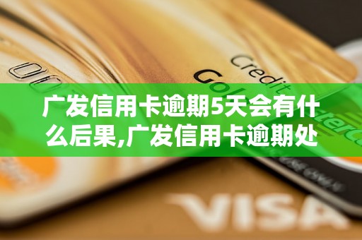 广发信用卡逾期5天会有什么后果,广发信用卡逾期处理方式详解