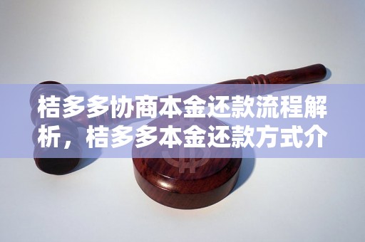 桔多多协商本金还款流程解析，桔多多本金还款方式介绍