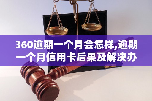 360逾期一个月会怎样,逾期一个月信用卡后果及解决办法