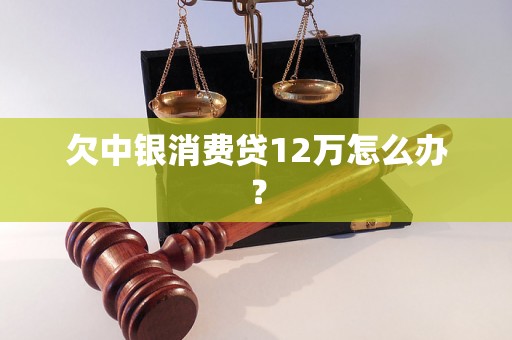 欠中银消费贷12万怎么办？