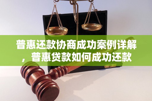 普惠还款协商成功案例详解，普惠贷款如何成功还款