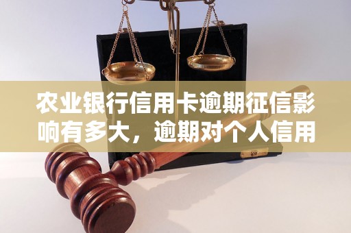 农业银行信用卡逾期征信影响有多大，逾期对个人信用评级的影响