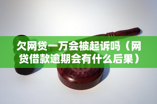 欠网贷一万会被起诉吗（网贷借款逾期会有什么后果）