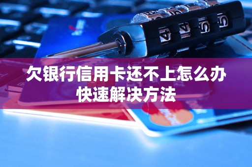 欠银行信用卡还不上怎么办快速解决方法