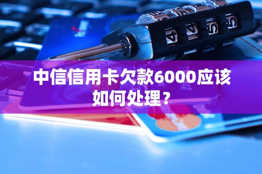 中信信用卡欠款6000应该如何处理？