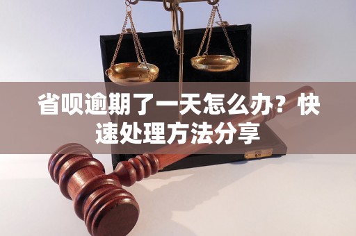 省呗逾期了一天怎么办？快速处理方法分享