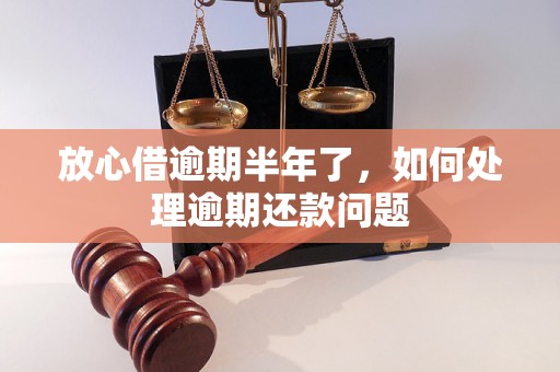 放心借逾期半年了，如何处理逾期还款问题