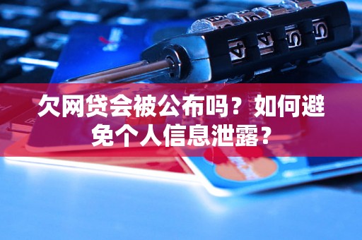 欠网贷会被公布吗？如何避免个人信息泄露？