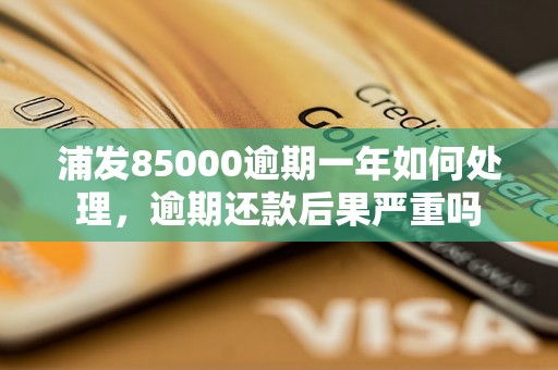 浦发85000逾期一年如何处理，逾期还款后果严重吗