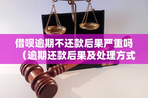 借呗逾期不还款后果严重吗（逾期还款后果及处理方式）