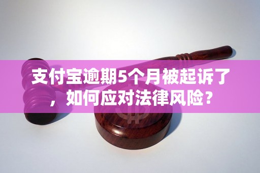 支付宝逾期5个月被起诉了，如何应对法律风险？