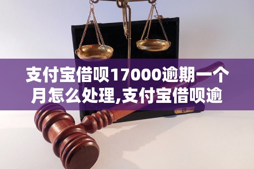 支付宝借呗17000逾期一个月怎么处理,支付宝借呗逾期罚息计算公式