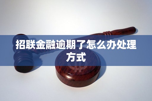 招联金融逾期了怎么办处理方式