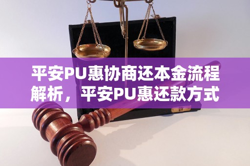 平安PU惠协商还本金流程解析，平安PU惠还款方式详解