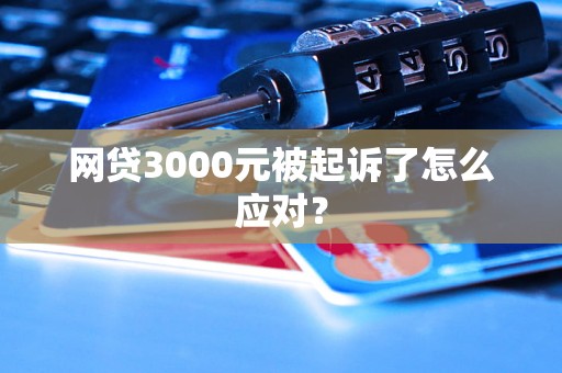 网贷3000元被起诉了怎么应对？