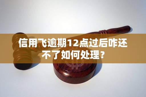 信用飞逾期12点过后咋还不了如何处理？