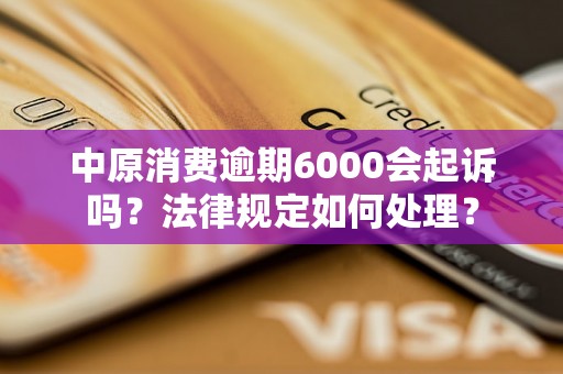 中原消费逾期6000会起诉吗？法律规定如何处理？