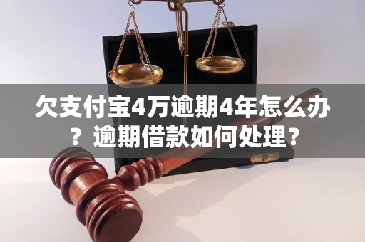 欠支付宝4万逾期4年怎么办？逾期借款如何处理？