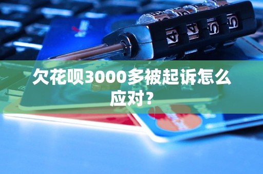 欠花呗3000多被起诉怎么应对？