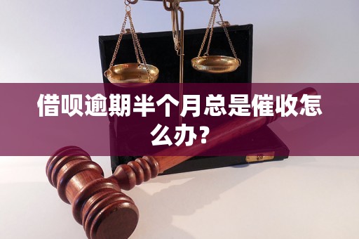 借呗逾期半个月总是催收怎么办？