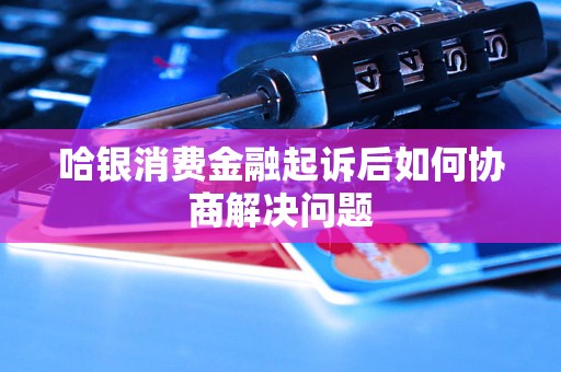 哈银消费金融起诉后如何协商解决问题