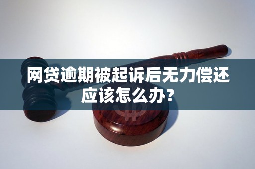 网贷逾期被起诉后无力偿还应该怎么办？