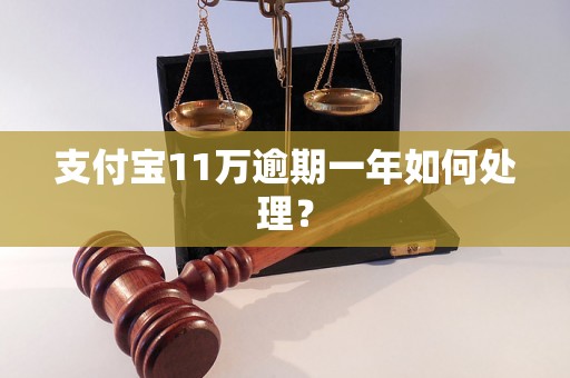 支付宝11万逾期一年如何处理？