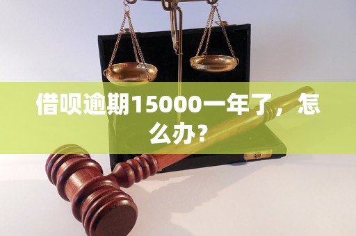 借呗逾期15000一年了，怎么办？