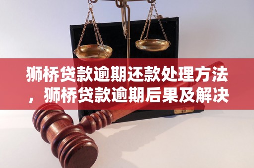 狮桥贷款逾期还款处理方法，狮桥贷款逾期后果及解决方案