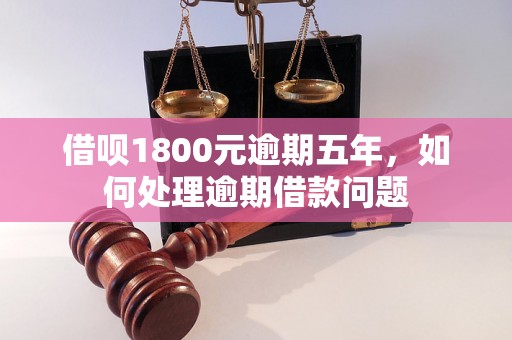 借呗1800元逾期五年，如何处理逾期借款问题