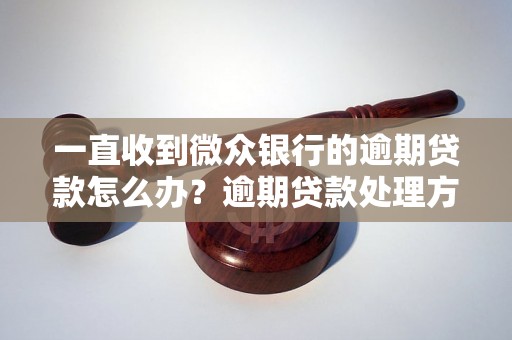 一直收到微众银行的逾期贷款怎么办？逾期贷款处理方法详解