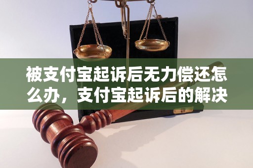 被支付宝起诉后无力偿还怎么办，支付宝起诉后的解决方法