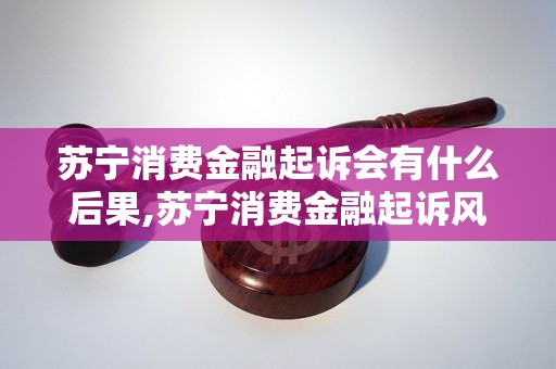 苏宁消费金融起诉会有什么后果,苏宁消费金融起诉风险解析