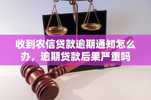 收到农信贷款逾期通知怎么办，逾期贷款后果严重吗