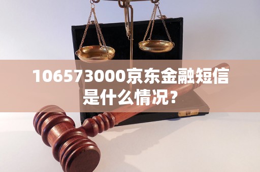 106573000京东金融短信是什么情况？