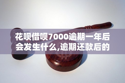 花呗借呗7000逾期一年后会发生什么,逾期还款后的处理方式