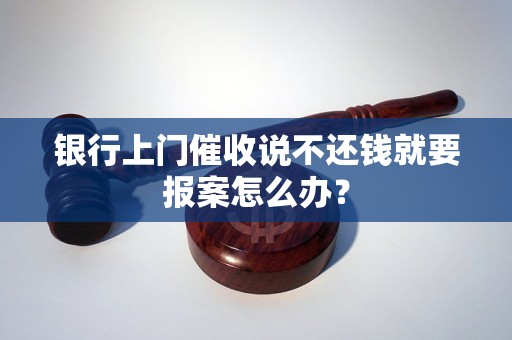 银行上门催收说不还钱就要报案怎么办？