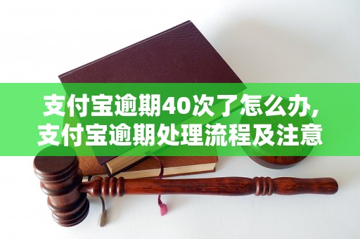 支付宝逾期40次了怎么办,支付宝逾期处理流程及注意事项