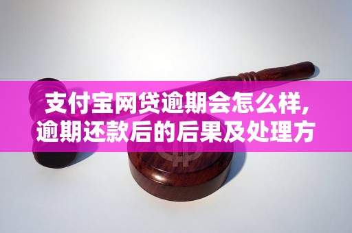 支付宝网贷逾期会怎么样,逾期还款后的后果及处理方式