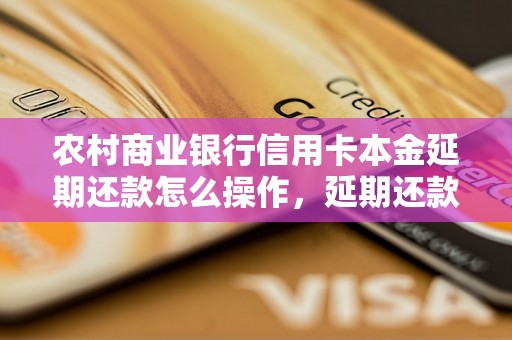 农村商业银行信用卡本金延期还款怎么操作，延期还款流程解析