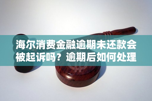 海尔消费金融逾期未还款会被起诉吗？逾期后如何处理更妥善