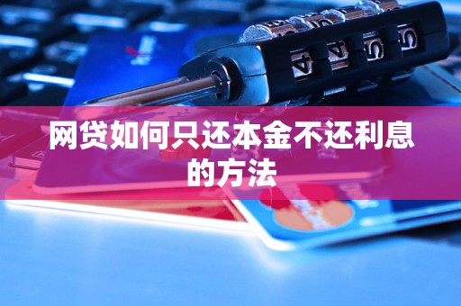 网贷如何只还本金不还利息的方法