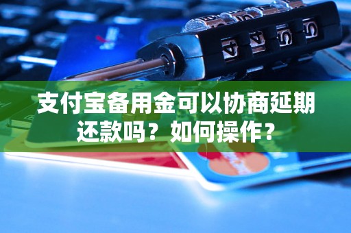 支付宝备用金可以协商延期还款吗？如何操作？