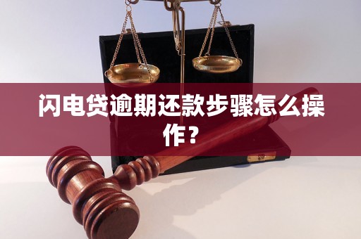 闪电贷逾期还款步骤怎么操作？