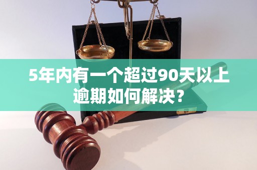 5年内有一个超过90天以上逾期如何解决？